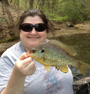 Betsy's Shell Cracker caught on Lake Hickory